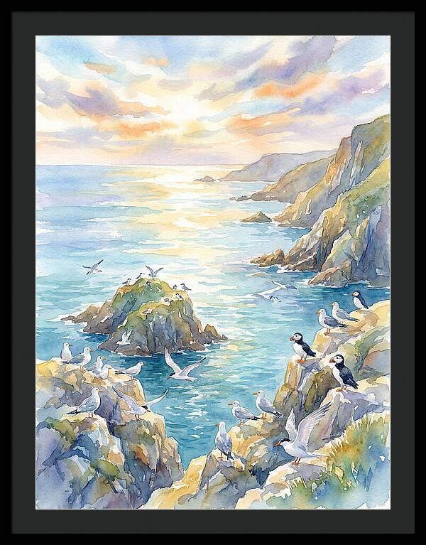 Seabirds By The Shoreline