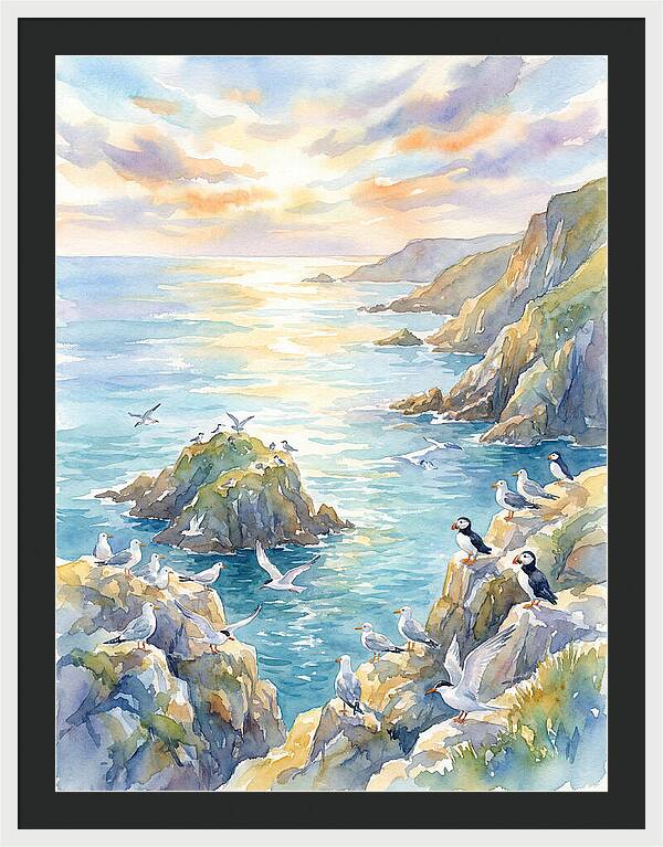 Seabirds By The Shoreline
