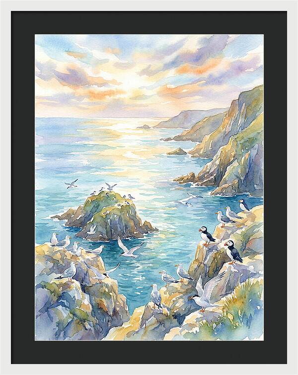 Seabirds By The Shoreline