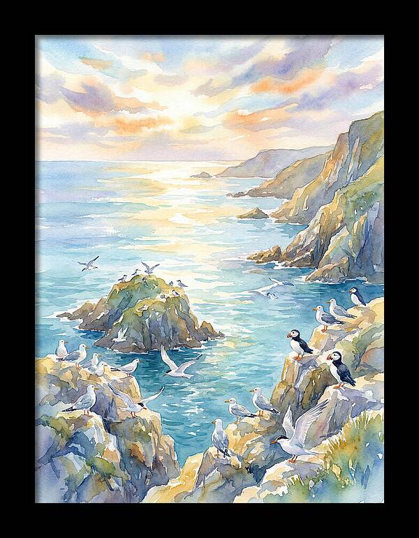 Seabirds By The Shoreline
