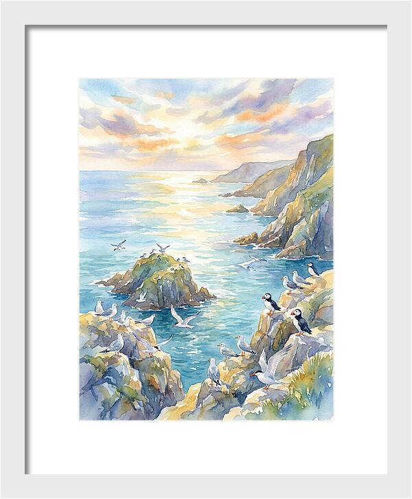 Seabirds By The Shoreline