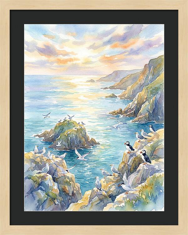 Seabirds By The Shoreline