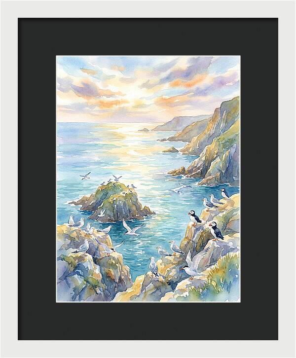 Seabirds By The Shoreline