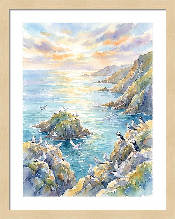 Seabirds By The Shoreline