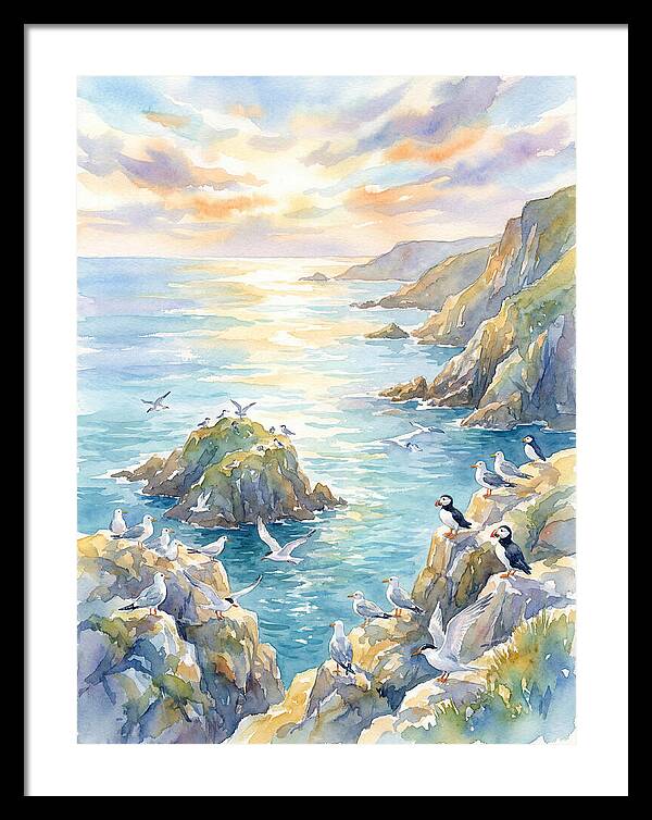 Seabirds By The Shoreline