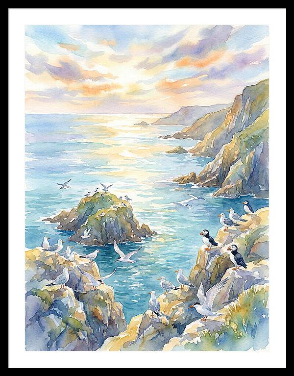 Seabirds By The Shoreline
