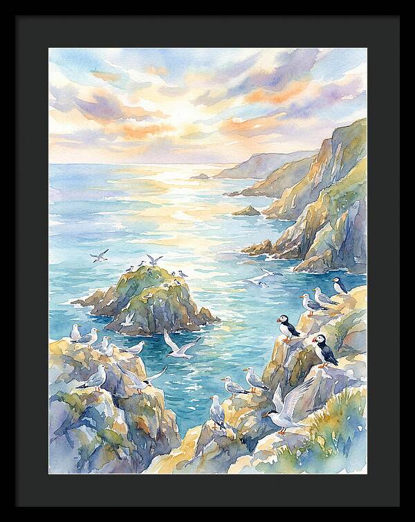 Seabirds By The Shoreline