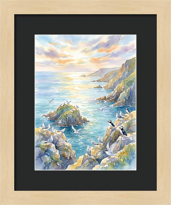 Seabirds By The Shoreline