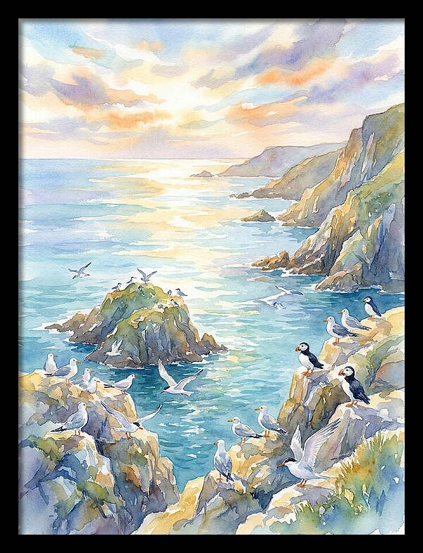 Seabirds By The Shoreline