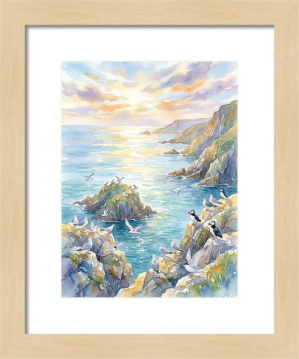 Seabirds By The Shoreline