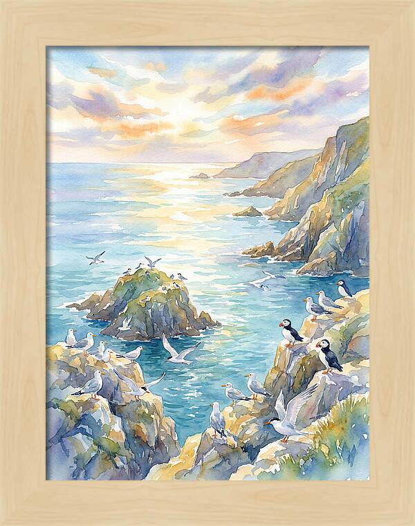 Seabirds By The Shoreline