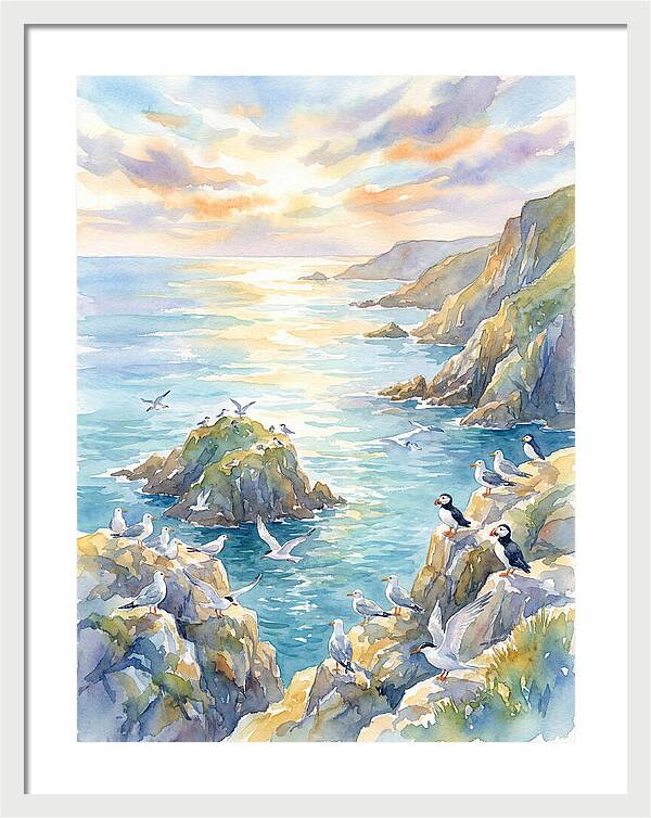 Seabirds By The Shoreline
