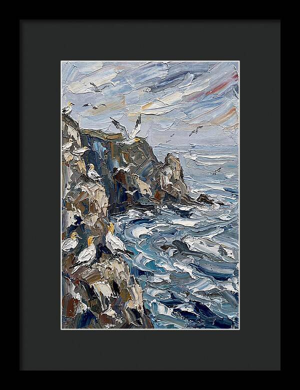 Seabirds Over Coastal Cliffs