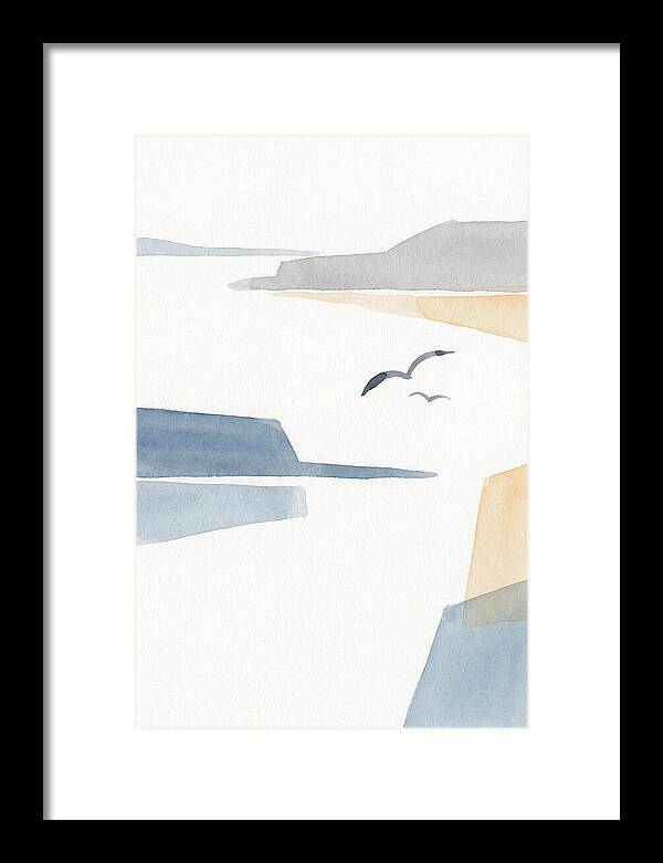 Seabirds Over Tranquil Waters