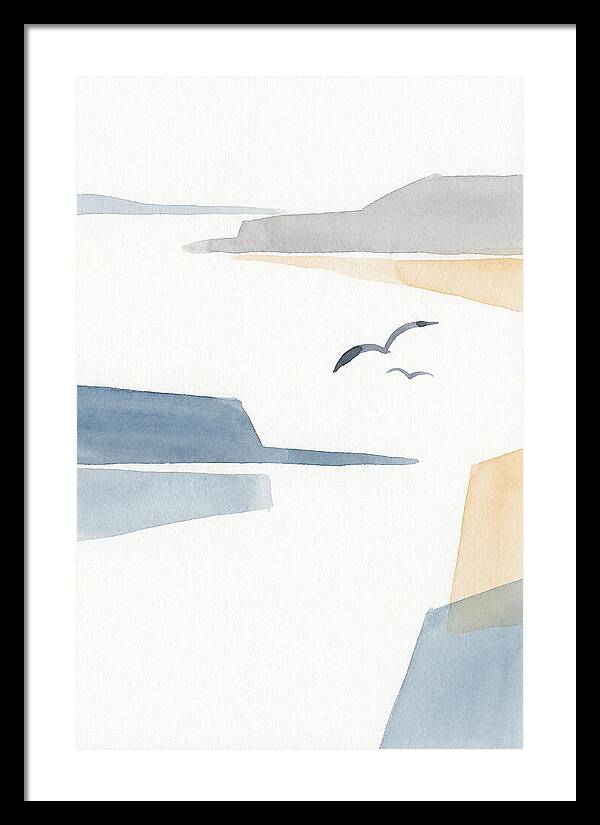 Seabirds Over Tranquil Waters