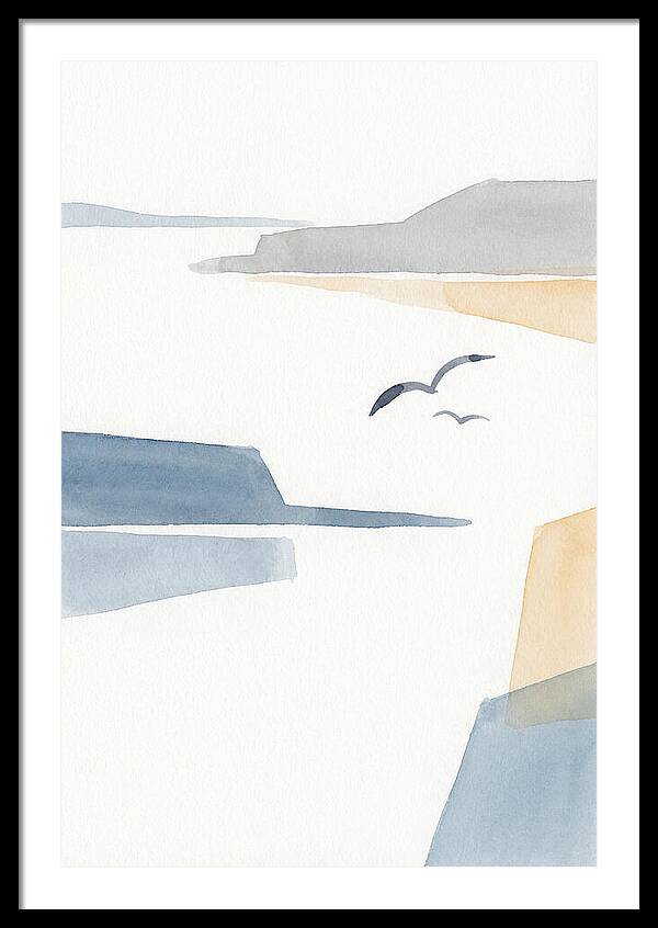 Seabirds Over Tranquil Waters