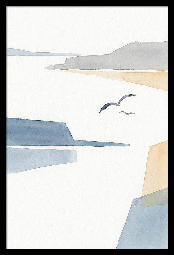 Seabirds Over Tranquil Waters