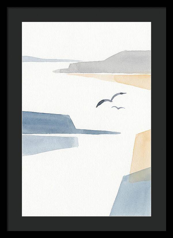 Seabirds Over Tranquil Waters