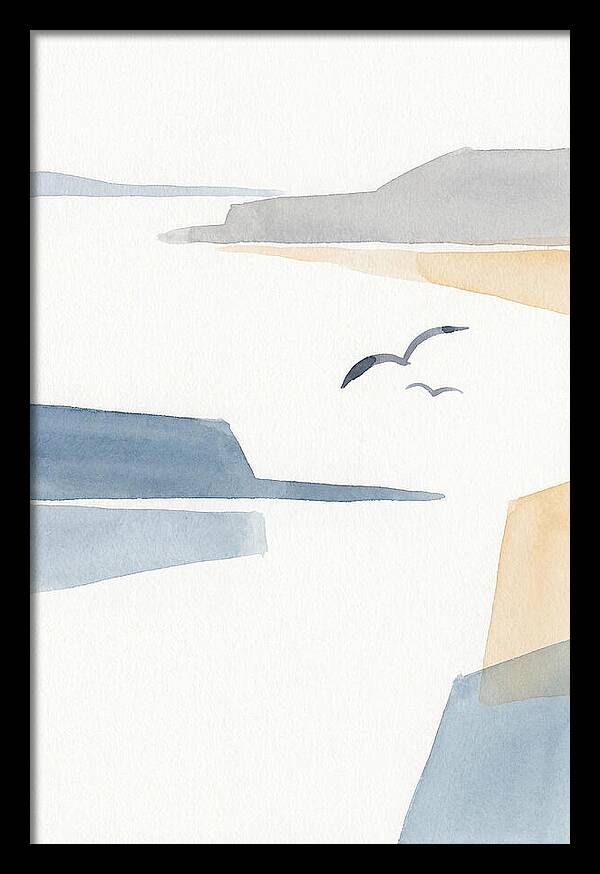 Seabirds Over Tranquil Waters