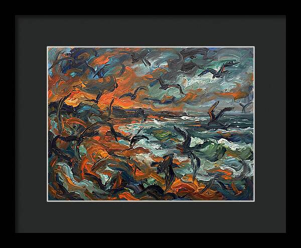 Seabirds Over Turbulent Waves
