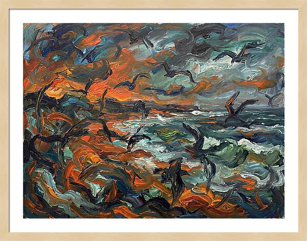 Seabirds Over Turbulent Waves