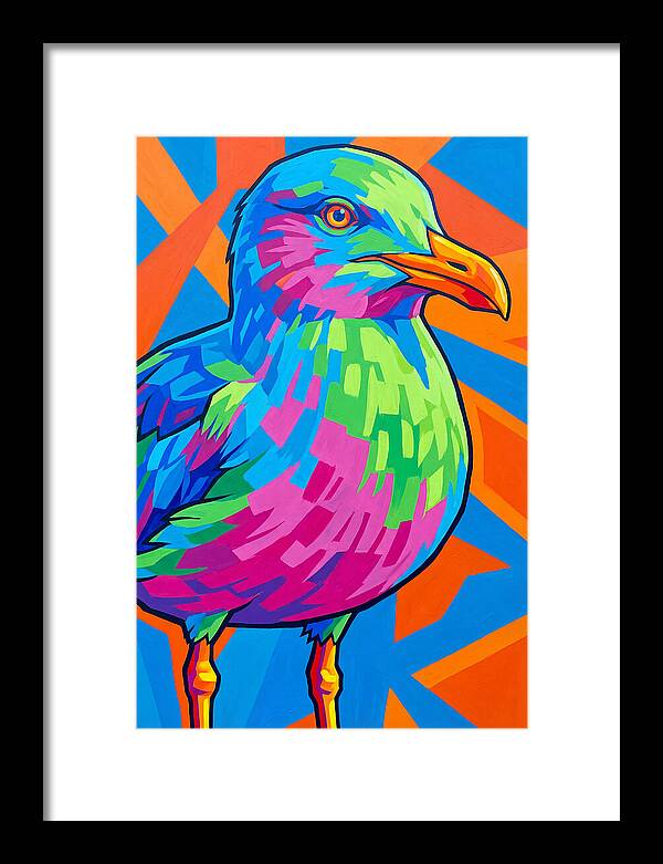 Seagull In Vibrant Colors