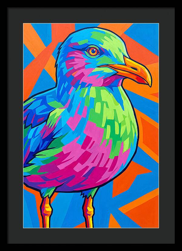 Seagull In Vibrant Colors