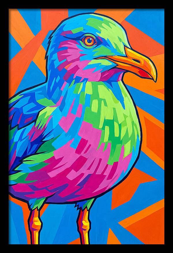 Seagull In Vibrant Colors