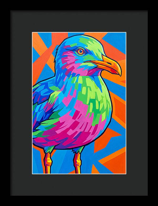 Seagull In Vibrant Colors