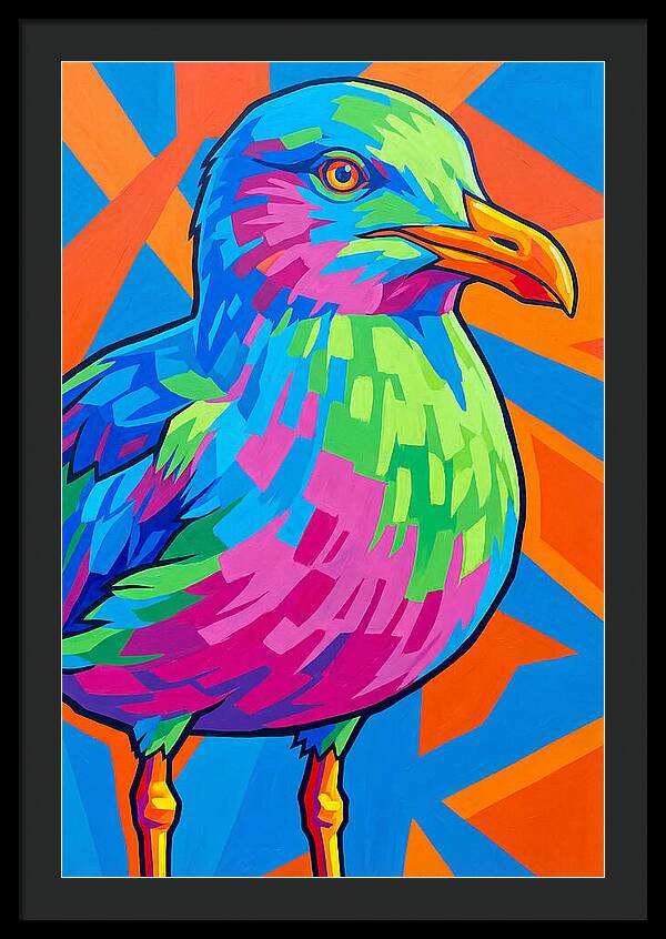 Seagull In Vibrant Colors