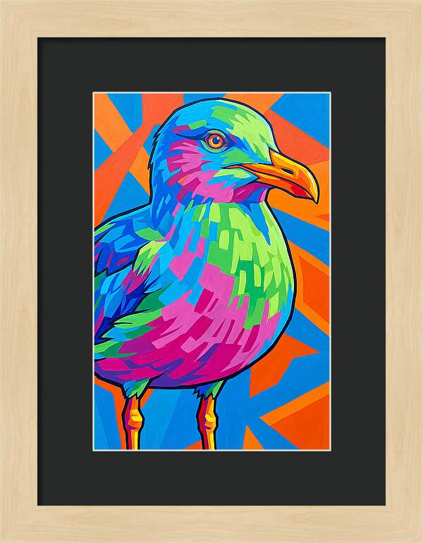 Seagull In Vibrant Colors