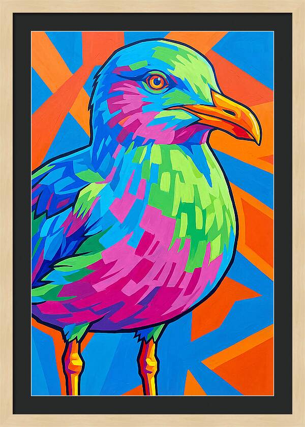 Seagull In Vibrant Colors