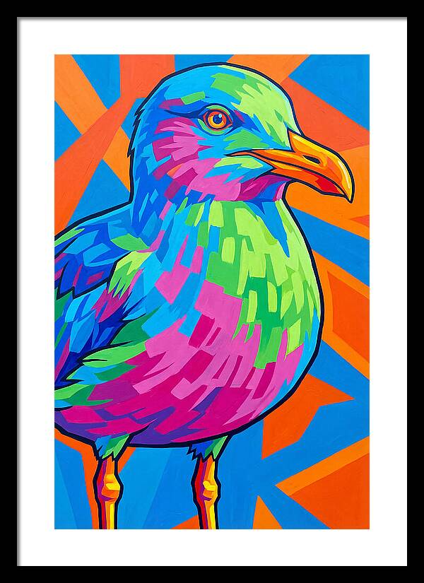 Seagull In Vibrant Colors