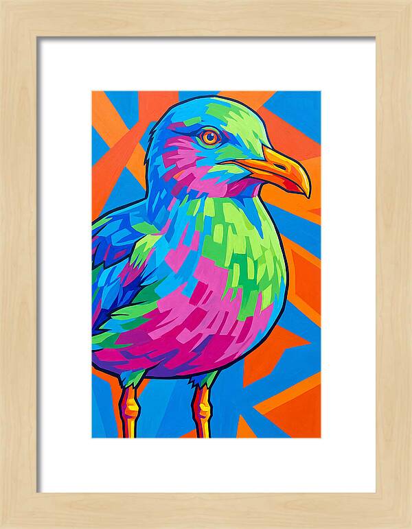 Seagull In Vibrant Colors