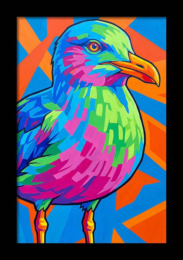 Seagull In Vibrant Colors