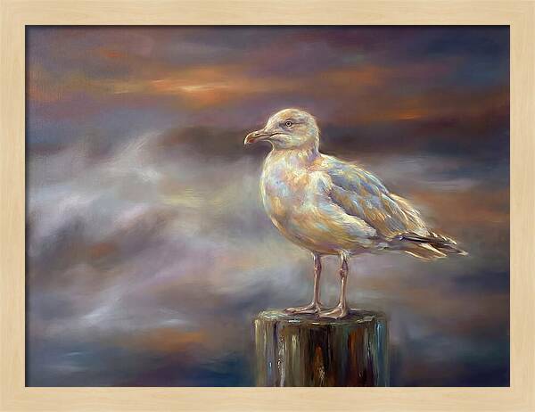 Seagull On A Post