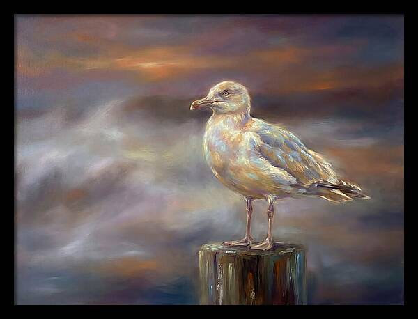 Seagull On A Post