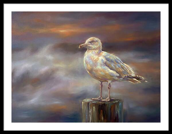 Seagull On A Post