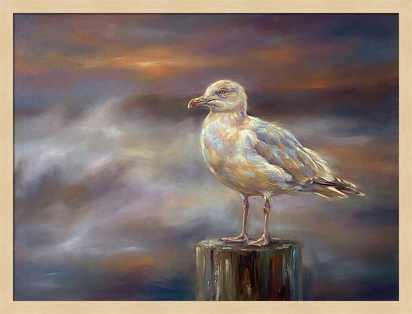 Seagull On A Post
