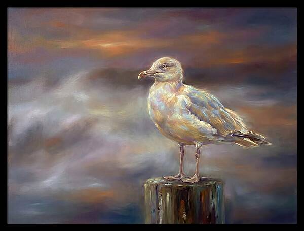 Seagull On A Post