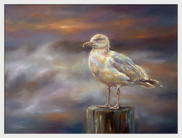 Seagull On A Post