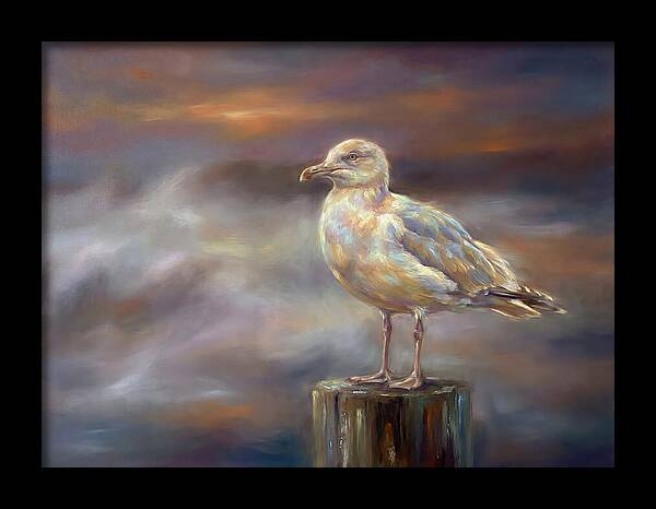 Seagull On A Post