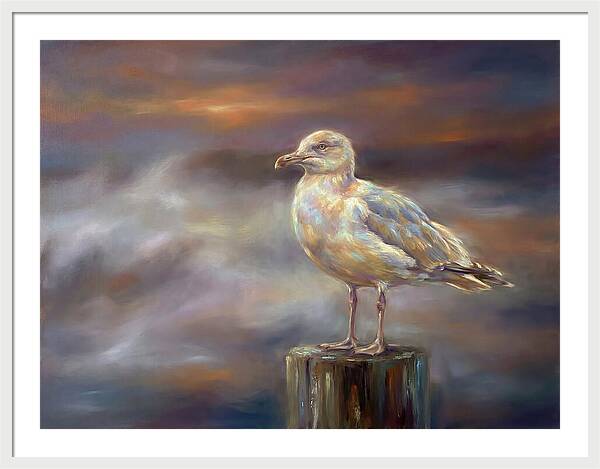 Seagull On A Post