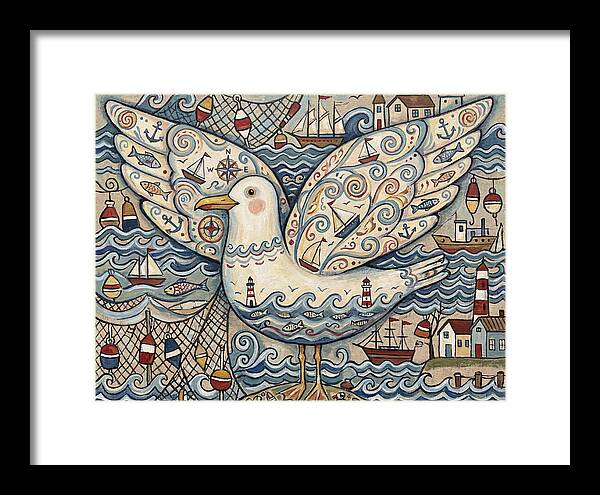Seagull With Nautical Elements