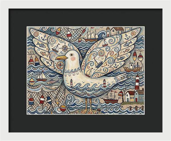 Seagull With Nautical Elements