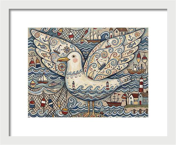 Seagull With Nautical Elements
