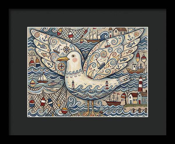 Seagull With Nautical Elements