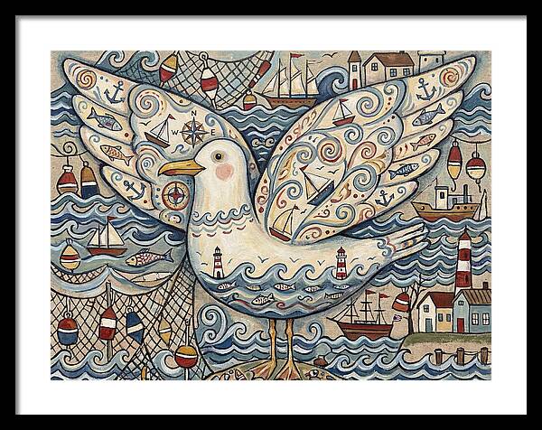 Seagull With Nautical Elements