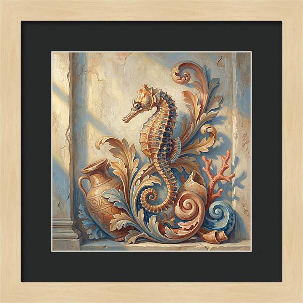 Seahorse Elegance In Mediterranean Style
