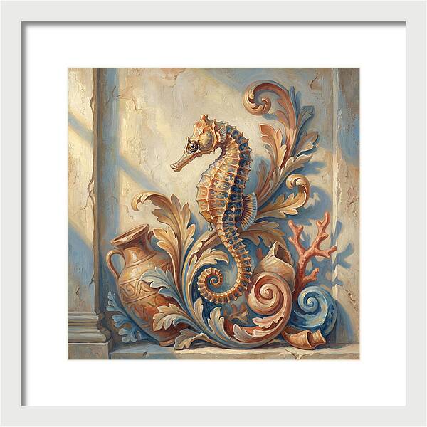 Seahorse Elegance In Mediterranean Style